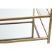 Mesa de Centro DKD Home Decor Dourado 120 x 50 x 45 cm Espelho Metal