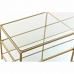 Mesa de Centro DKD Home Decor Dorado 120 x 50 x 45 cm Espejo Metal