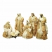 Belén de Navidad DKD Home Decor Dorado Corona 30 x 5 x 30 cm 50 x 5 x 50 cm