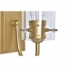 Lampă de Perete DKD Home Decor Geam Auriu* Metal Transparent 220 V 50 W (13 x 17 x 27 cm)