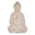 Dekorativ hagefigur Buddha Hvit/Gull Polyresin (24,5 x 50 x 31,8 cm)