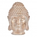 Dekoracyjna figurka ogrodowa Budda Głowa Biały/Złoty Polyresin (31,5 x 50,5 x 35 cm)