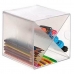 Multifunktionel organizer Archivo 2000 Gennemsigtig 15 x 15 x 15 cm