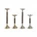 Candelabru DKD Home Decor Aluminiu 10 x 10 x 31,5 cm Modern (2 Unități)