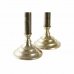 Candelabru DKD Home Decor Aluminiu 10 x 10 x 31,5 cm Modern (2 Unități)