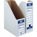 Suport pentru reviste Unipapel Alb Carton 12 Piese 33,5 x 26 x 10 cm