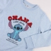 Sudadera sin Capucha Unisex Stitch Azul claro