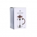 Koffiepot met Zuiger DKD Home Decor Bruin Transparant Roestvrij staal Borosilicaatglas 350 ml 16 x 9 x 18,5 cm