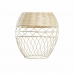 Mennyezeti Lámpa DKD Home Decor Fém Fehér Világos barna Rattan 50 W (30 x 30 x 38 cm)