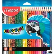 Colouring pencils Maped Color' Peps Strong Multicolour 12 Pieces (12 Units)