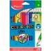Цветные карандаши Maped Color' Peps Star Разноцветный 18 Предметы (12 штук)