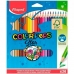 Creioane culori Maped Color' Peps Star Multicolor 24 Piese (12 Unități)