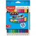Цветные карандаши Maped Duo Color' Peps	 Разноцветный 18 Предметы Двойной (12 штук)