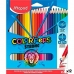 Färgpennor Maped Color' Peps Strong Multicolour 24 Delar (12 antal)