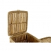 Juego de Cestas DKD Home Decor Natural Cuerda Bambú (46 x 46 x 55 cm)