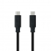 Cable USB C NANOCABLE 10.01.4101-L150 1,5 m Black