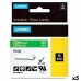 Nastro Laminato per Etichettatrici Rhino Dymo ID1-12 12 x 5,5 mm Bianco Verde Vinile Autoadesive (5 Unità)