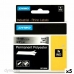 Cinta laminada para máquinas rotuladoras Rhino Dymo ID1-19 19 x 5,5 mm Preto Cinzento Autoadesivas (5 Unidades)