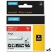 Lamineringsteip for merkemaskin Rhino Dymo ID1-19 19 x 5,5 mm Rød Hvit Vinyl Selvfestende (5 enheter)