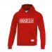 Sudadera con Capucha Sparco Frame Rojo S