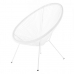 Chaise de jardin Acapulco 73 x 80 x 85 cm Blanc Rotin