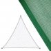 Ēnu buras Audekla Nojume 3,5 x 3,5 m Zaļš Polietilēns 350 x 350 x 0,5 cm