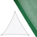 Voiles d'ombrage Auvent 3,5 x 3,5 m Vert Polyéthylène 350 x 350 x 0,5 cm