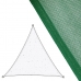 Skyggeseil Markise 3,5 x 3,5 m Grønn Polyetylen 350 x 350 x 0,5 cm
