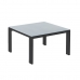 Centre Table Thais Table Graphite Aluminium Tempered Glass 70 x 70 x 41 cm