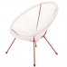 Poltrona da giardino Acapulco 73 x 80 x 85 cm Rosso Bianco Rattan