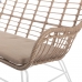 Kerti fotel Ariki 121 x 62 x 76 cm szintetikus rattan Acél Fehér