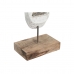 Figura Decorativa DKD Home Decor 18 x 9 x 69 cm Castanho Alumínio Branco Madeira de mangueira Yoga