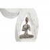 Figura Decorativa DKD Home Decor 18 x 9 x 69 cm Castanho Alumínio Branco Madeira de mangueira Yoga