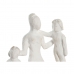 Figurine Décorative DKD Home Decor 28 x 9 x 22 cm Marron Aluminium Blanc Bois de manguier Famille