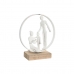 Figura Decorativa DKD Home Decor 23 x 10 x 27 cm Branco Resina Madeira de mangueira Família