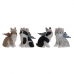 Decoratieve figuren DKD Home Decor 11 x 13 x 15 cm dieren (4 Stuks)