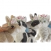 Decoratieve figuren DKD Home Decor 11 x 13 x 15 cm dieren (4 Stuks)