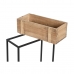 Set de Maceteros DKD Home Decor 50 x 24 x 80 cm Natural Negro Metal Madera