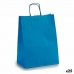 Papieren Zak 24 x 12 x 40 cm Blauw (25 Stuks)