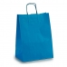 Papieren Zak 24 x 12 x 40 cm Blauw (25 Stuks)