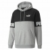 Herren Sweater mit Kapuze Puma Power Colorblock Grau