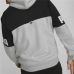 Herren Sweater mit Kapuze Puma Power Colorblock Grau