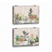 Suojat DKD Home Decor Tiski Kasvi Puu MDF 2 osaa 46,5 x 6 x 31,5 cm