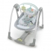 Sedia a Dondolo Ingenuity Compact Swing - Hugs & Hoots Bianco Grigio