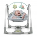 Mecedora Ingenuity Compact Swing - Hugs & Hoots Blanco Gris