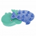 Badkleed DKD Home Decor 11,5 x 1 x 10 cm Blauw Turkoois Kinderen PVC 10 cm (2 Stuks)