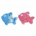 Tappeto da bagno DKD Home Decor 13 x 1 x 10,5 cm Azzurro Rosa Per bambini PVC Pesce (2 Unità)