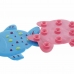 Tappeto da bagno DKD Home Decor 13 x 1 x 10,5 cm Azzurro Rosa Per bambini PVC Pesce (2 Unità)