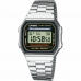 Часовник унисекс Casio A168WA-1YES Черен Сребрист