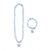 Necklace and Bracelets set Frozen 2 Delar Blå